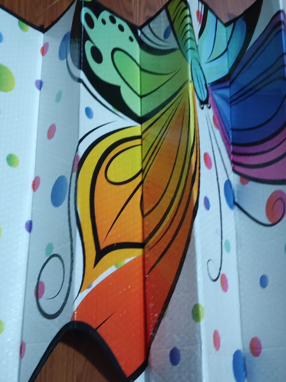 Colorful Butterfly Party Backdrop Panel - Multicolor